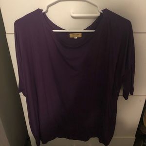 Purple short sleeve tunic